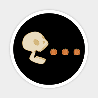 Halloween Pac-Man Skull Magnet